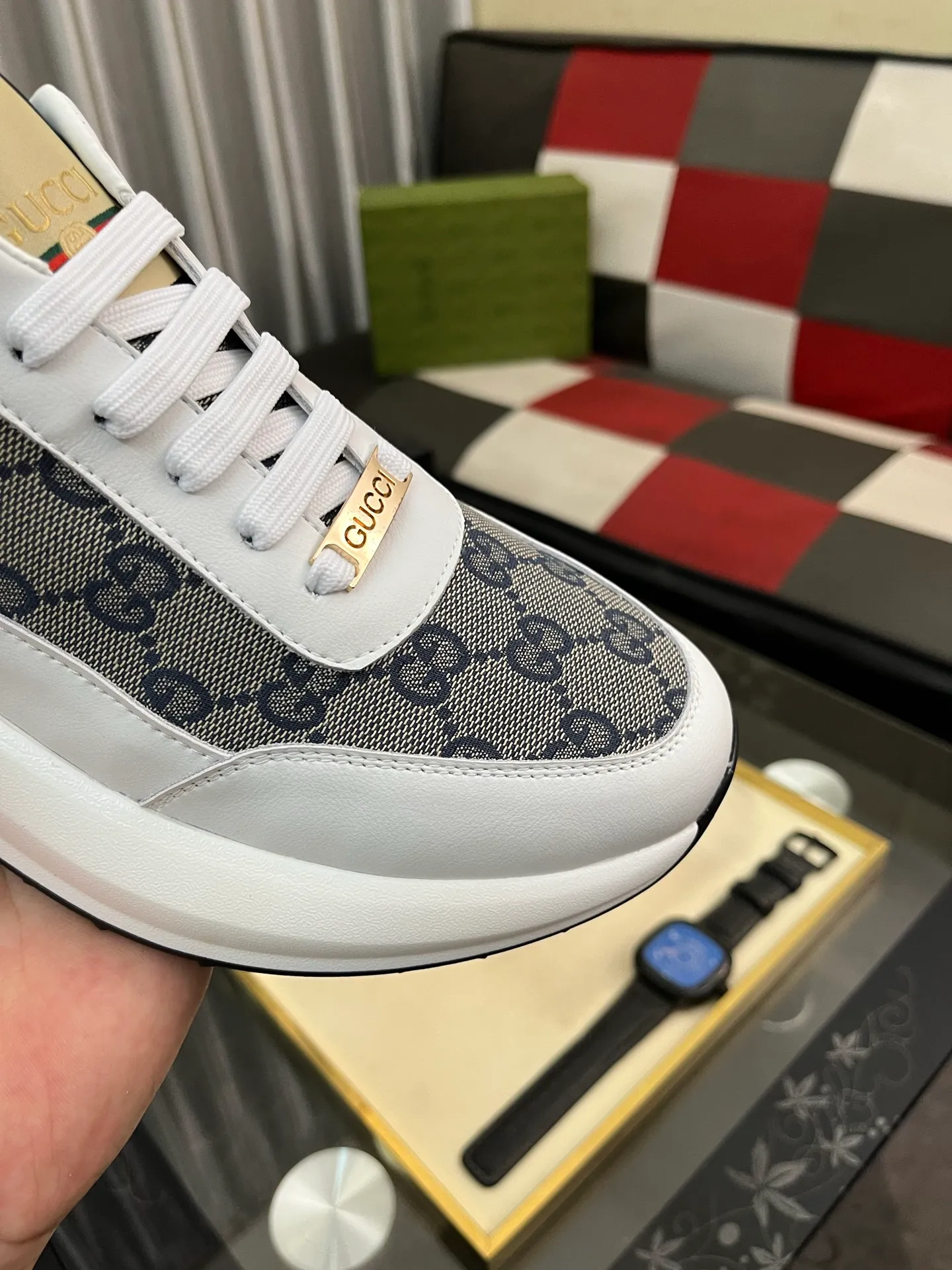 Men's Men's Shoes💰440⌚️⌚️【GUCCI】Gucci men's latest white shoe series casual shoes! The official website is built 1:1. Upper: Made of imported cowhide, with electric embroidery ➕Inner lining: Made of high-quality first-layer pigskin, soft and comfortable. Picky material selection and exquisite workmanship give you the best enjoyment. Size: 38-444️⃣Colors available
